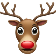 Red Nosed Reindeer sticker