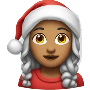 woman santa sticker