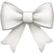 white bow  sticker