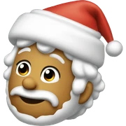 Gordo navideño negro sticker