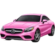 Pink Mercedes  sticker