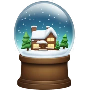 Christmas snowglobe sticker