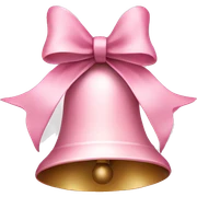 Light pink Christmas bells sticker