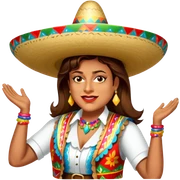 Fiestero with Sombrero sticker