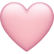 light pink heart sticker