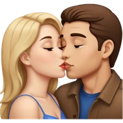 beautiful romantic kiss couple sticker