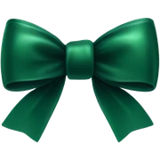 Dark green bow sticker