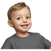 happy boy smiling indoors sticker