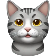 Sleepy grey tabby cat  sticker