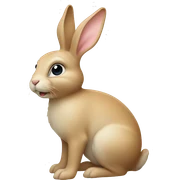 beige bunny sticker