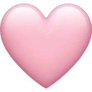light pink heart sticker