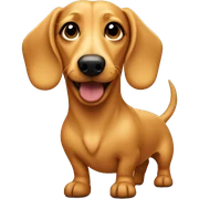 blonde wiener dog  sticker