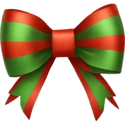 Christmas bow sticker
