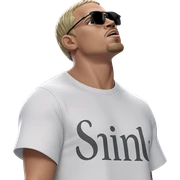 stylish male in white shirt sticker