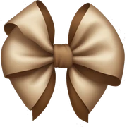 Brown bow  sticker