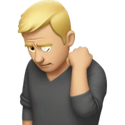 Guy scratching his head sticker