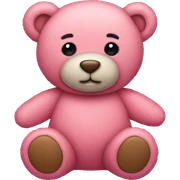 a pink teddy bear sticker