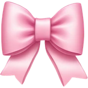 light pink bow on light pink bow sticker
