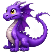 purple dragon sticker