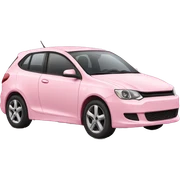 light pink car sticker