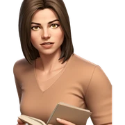 girl reading with confidence sticker