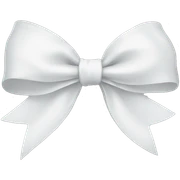 White bow sticker