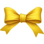 Yellow bow sticker
