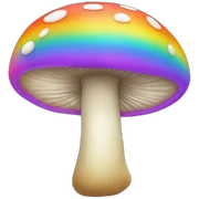Mushroom rainbow sticker