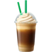 Starbuck ice coffee with ice cubes sticker