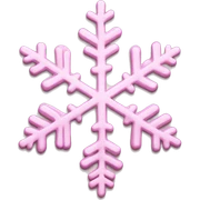 pastel pink snowflake  sticker
