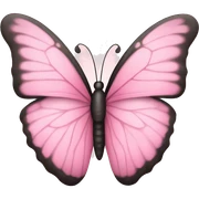 Create a baby pink butterfly  sticker