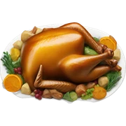 turkey dinner sticker