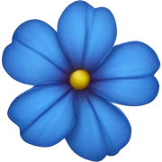 Flor azul sticker