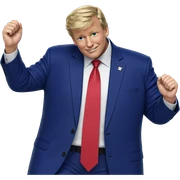 smiling boy in blue suit sticker