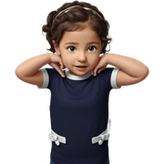 realistic portrait of a girl sticker