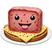 SPAM MEAT meme summer DANCE PARTY LANDSCAPE sticker