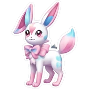 Kawaii Gorgeous Beautiful Shiny Sparkly Sylveon-Pokémon full body sticker sticker
