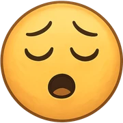 sleepy face emoji sticker