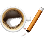 coffe and a cigarette  sticker