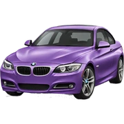 purple BMW sticker