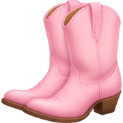 pastel pink cowgirl boots sticker