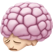 sleeping brain sticker