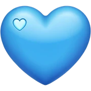 Corazón azul  sticker