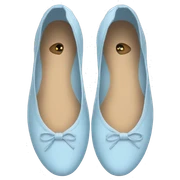 Light blue ballet flats sticker