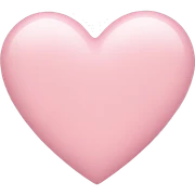 light pink heart sticker