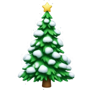 Christmas tree with snow sticker