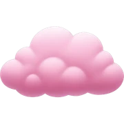 Pink cloud sticker