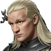 blonde boy in armor portrait sticker
