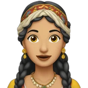 Romanian gypsy woman sticker
