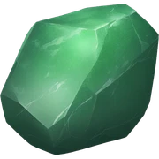 Green stone sticker